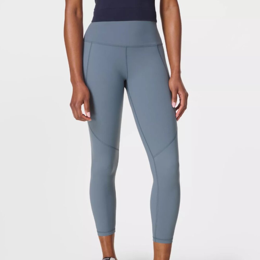 Sweaty Betty Power Pace 7/8 Workout Leggings – Size US 8, Steel Blue